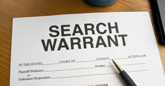 search warrant document